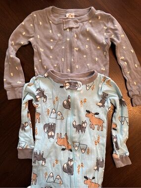 Gerber Two Pairs Gerber Footed Pajamas | 2T